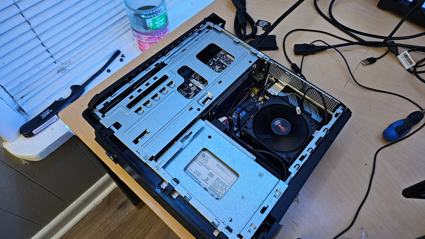 (Base) Refurbished Sleeper Pc Alienware X51 Intel i3-12100f, Rx 6400, 16 GB RAM, M.2 NVME